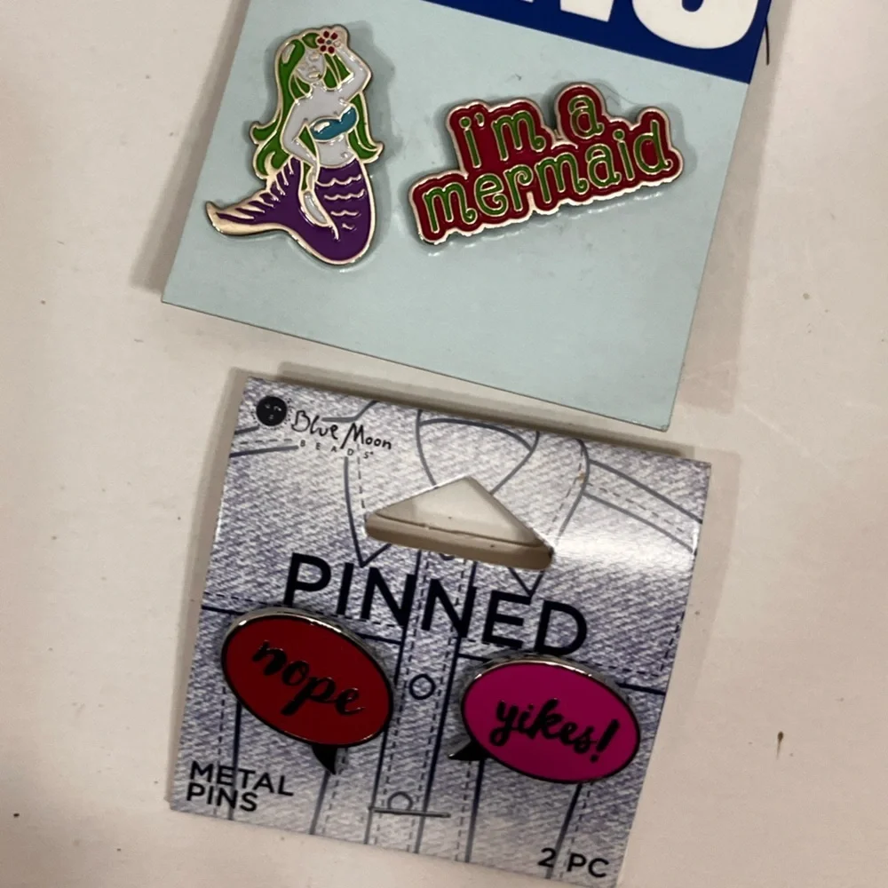 Assorted Fun Enamel Pins Set